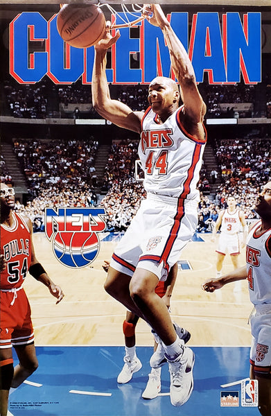 Derrick Coleman "PowerSlam" New Jersey Nets Poster - Starline 1993