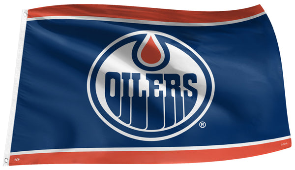 Edmonton Oilers Royal Blue Edition NHL Hockey 3'x5' Official Team FLAG - The Sports Vault