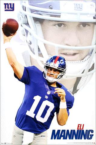 Eli Manning "Leader" New York Giants Quarterback NFL Action Poster - Trends International