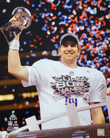 Eli Manning "Victory!" (Super Bowl XLVI) Premium Poster Print - Photofile 16x20