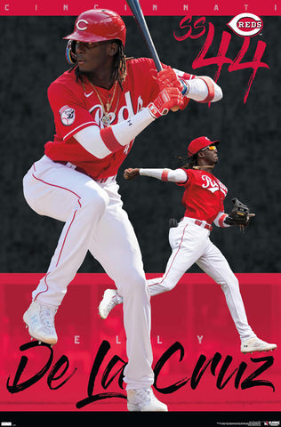 Elly De La Cruz "Dynamo" Cincinnati Reds MLB Baseball Action Poster - Costacos 2023