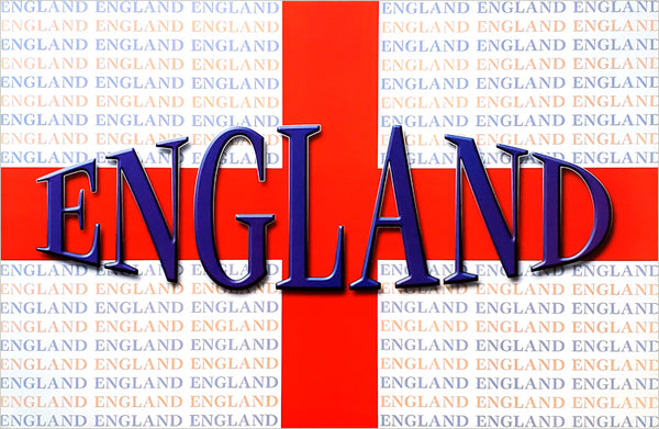 Team England Football (St. George's Cross) Poster - U.K. Posters