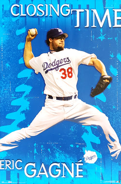 Eric Gagne "Closing Time" Los Angeles Dodgers MLB Action Poster - Costacos 2004