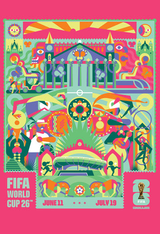 FIFA World Cup 2026 Host City Guadalajara, Mexico Official 24x36 Event Poster - MPW (Canada)
