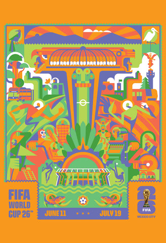 FIFA World Cup 2026 Host City Mexico City Official 24x36 Event Poster - MPW (Canada)