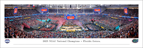 Florida Gators 2025 NCAA Men's Basketball Champions Panoramic Poster Print - Blakeway