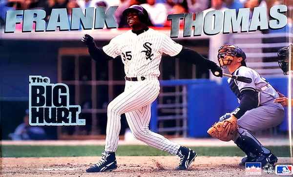 Frank Thomas "The Big Hurt" Chicago White Sox Metallic-Lettering MLB Action Poster - Starline 1994