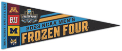 NCAA Men's Hockey Frozen Four 2023 Four-Logos Premium Felt Event Pennant - Wincraft Inc.