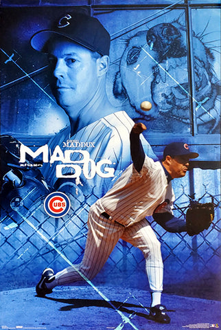 Greg Maddux "Mad Dog" Chicago Cubs MLB Action Poster - Costacos 2004