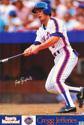 Greg Jefferies New York Mets Classic Sports Illustrated Poster - Marketcom 1988