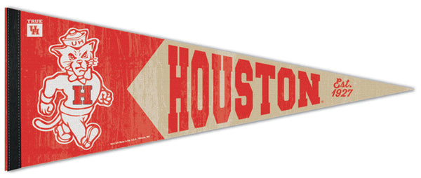 University of Houston Cougars NCAA College Vault "Marching Cougar" Retro-1950s-Style Premium Felt Pennant - Wincraft Inc.