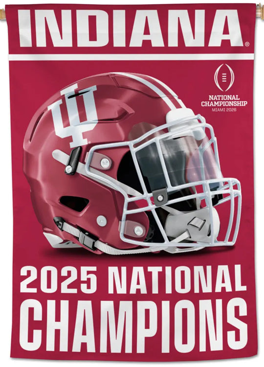 Indiana Hoosiers 2025 National Champions House Flag