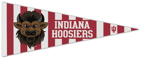 Indiana Hoosiers "Hoosier the Bison" NCAA Official Premium Felt Collector's Pennant - Wincraft
