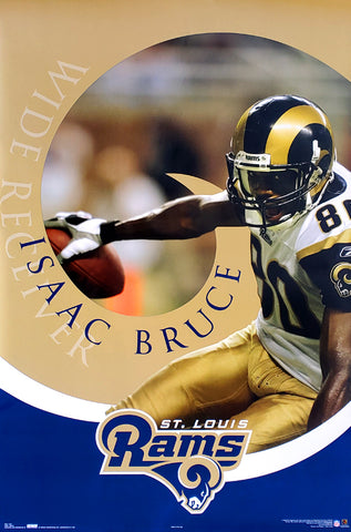 Isaac Bruce "In the Zone" St. Louis Rams NFL Action Poster - Costacos 2006