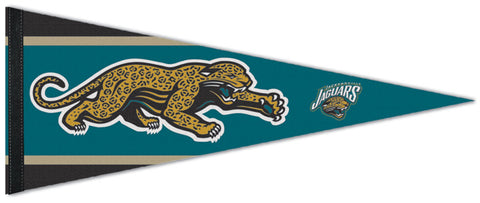 Jacksonville Jaguars "Classic Cat" NFL Retro-1990s-Style Premium Felt Collector's Pennant - Wincraft Inc.