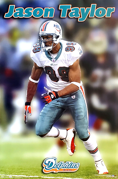 Jason Taylor 'Superstar' Miami Dolphins Poster - Costacos 2004