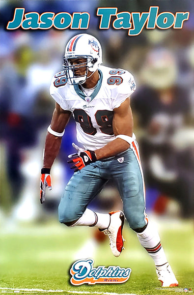 Jason Taylor "Superstar" Miami Dolphins Poster - Costacos 2004