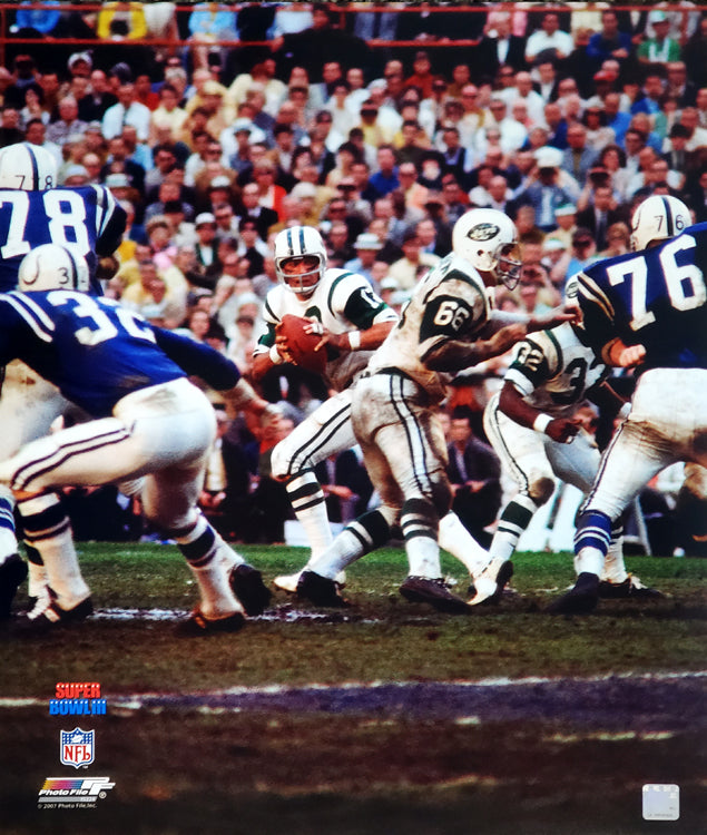 Joe Namath SUPER BOWL III (1969) New York Jets Poster Print
