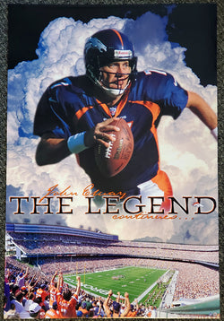 John Elway "The Legend" Denver Broncos Vintage Original Poster - Costacos 1998
