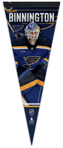 Jordan Binnington Superstar-Series St. Louis Blues Premium Felt Collector's Pennant - Wincraft 2023