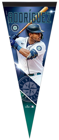 Julio Rodriguez Seattle Mariners MLB Action Series Official Premium 12x30 Felt Pennant - Wincraft Inc.