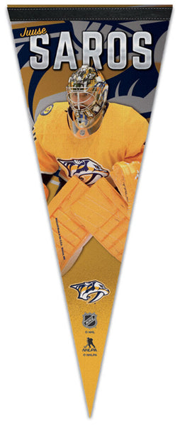 Juuse Saros Nashville Predators Superstar-Series Premium Felt Collector's Pennant - Wincraft