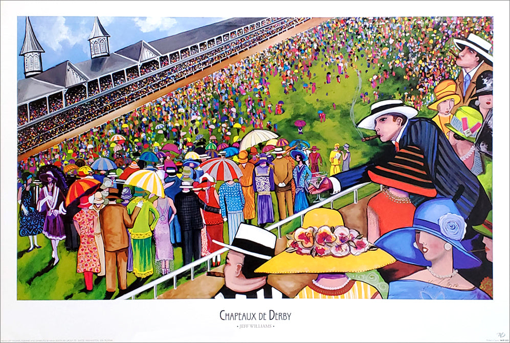 Chapeaux de Derby (Kentucky Derby Hats) by Jeff Williams Art