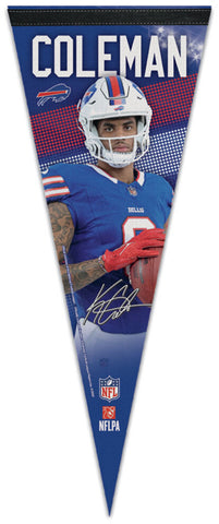 Keon Coleman Buffalo Bills NFL Signature Series Premium Felt Collector's Pennant - Wincraft 2025