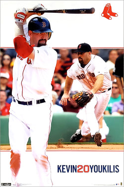 Kevin Youkilis "Dual Action" Boston Red Sox MLB Action Poster - Costacos 2012
