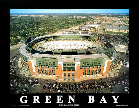 Green Bay Packers "New Lambeau Field" Premium Poster Print - Aerial Views 2004