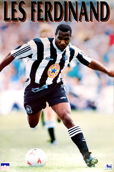 Les Ferdinand "Superstar" Newcastle United 1995 EPL Action Poster - Starline Inc.