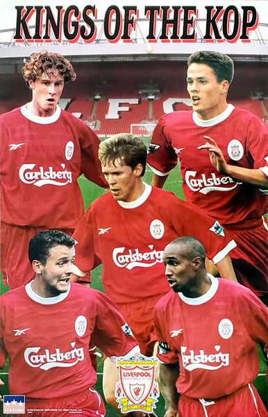 Liverpool FC "Kings of the Kop" (1998) EPL 5-Player Action Poster - Starline Worldwide