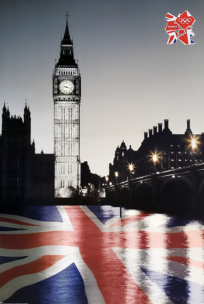 London 2012 Olympics "Big Ben/Paint the Thames" Official Poster - Pyramid (UK)