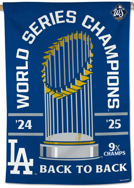 Los Angeles Dodgers 2025 World Series Champions Premium 28x40 Wall