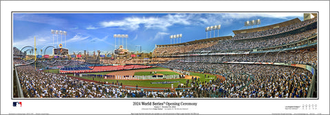 Los Angeles Dodgers "World Series Majesty 2024" Dodger Stadium Panoramic Poster Print - Everlasting Images (CA-460)