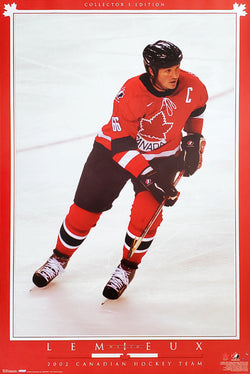 Mario Lemieux "Canadian Heritage" Team Canada Hockey Poster - T.I.L. 2002