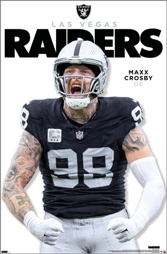 Maxx Crosby "Superstar" Las Vegas Raiders NFL Action Wall Poster - Cos ...