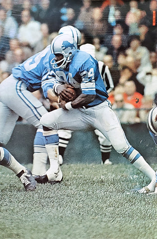 Mel Farr Detroit Lions Sports Illustrated Classic Original Poster (1969) - Renselaar Corp. #6N24