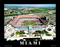 Miami Dolphins Sun Life Stadium Gameday Aerial View Poster