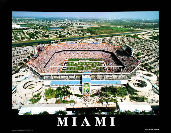 Miami Dolphins Sun Life Stadium Gameday Aerial View Poster
