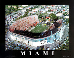 Miami Hurricanes Football "Orange Bowl Classic" 22x28 Poster - Aerial Views 2003