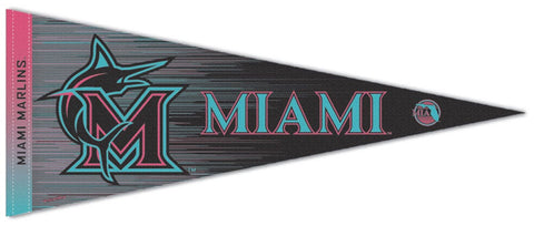 Miami Marlins Official MLB City Connect 2025 Style Premium Felt Pennant - Wincraft