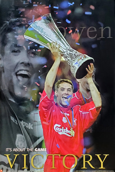 Michael Owen "Victory" Liverpool FC UEFA Cup Championship Poster - U.K. 2001