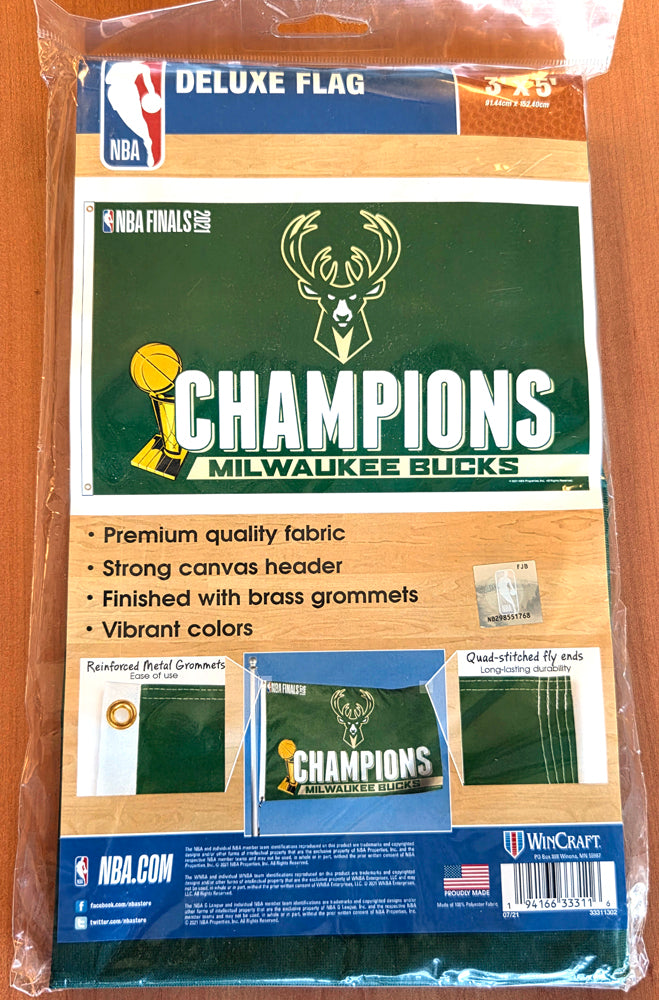 Milwaukee Bucks 2021 NBA Champions Official Commemorative DELUXE 3