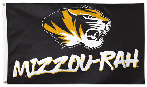 Missouri Tigers "MIZZOU-RAH" Official NCAA Team Deluxe-Edition 3'x5' Flag - Wincraft Inc.