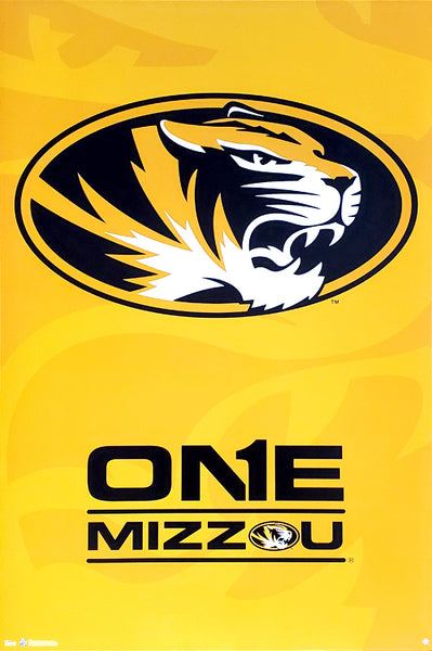 University of Missouri Tigers "One Mizzou" Official NCAA Logo Poster - Costacos Sports