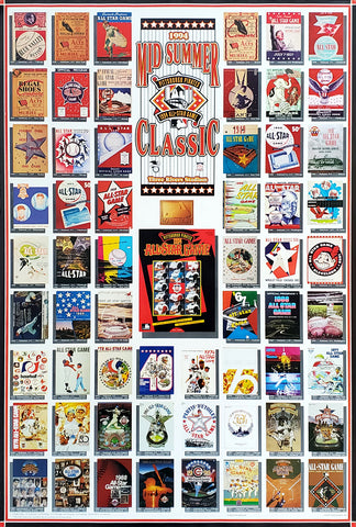 MLB All-Star Game 1994 Pittsburgh Official Event History Poster - Action Images