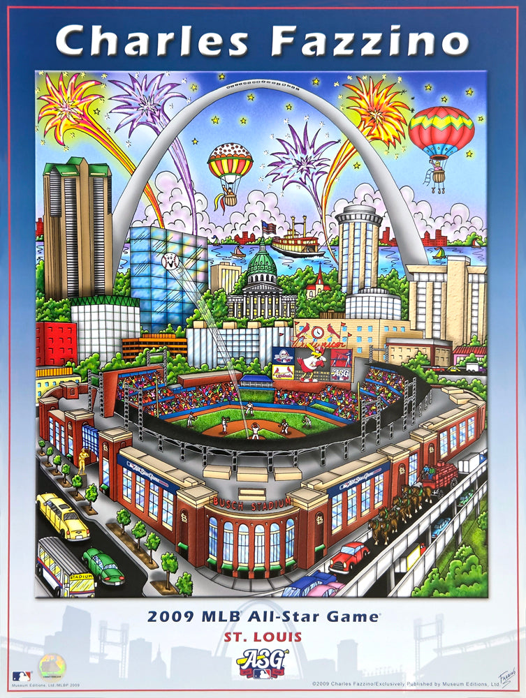MLB All-Star Game 2009 (St. Louis) Commemorative Pop Art Poster by