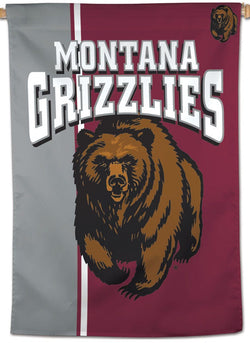 University of Montana Grizzlies Bear-Style Official NCAA Premium 28x40 Wall Banner - Wincraft
