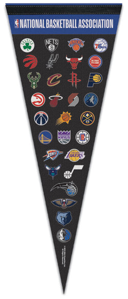 NBA Basketball Official 30-Team-Logos Premium Felt Pennant - Wincraft Inc.